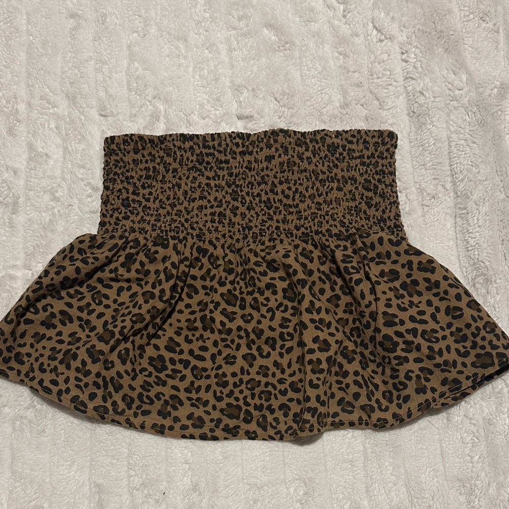 American Eagle Outfitters Brown Leopard Tube top